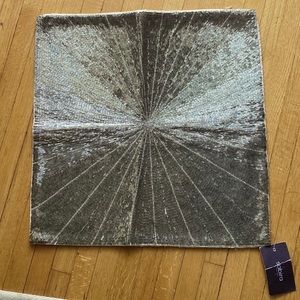 Hand Beaded Starburst Decorative Pillow